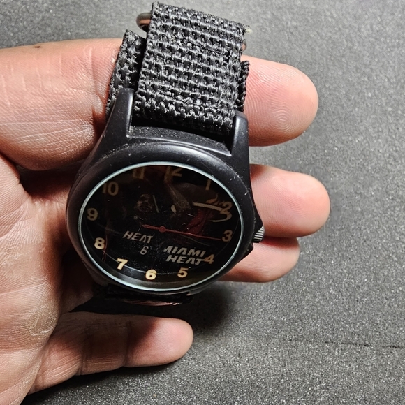 Game Time Miami Heat Quartz Watch Black With Bkack Nato Strap Working shows sign - Picture 4 of 9